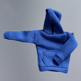 Maxbell Fashion 1/12 Scale Hoodie Sweater Clothes for 6in Dress up Figures Body Blue
