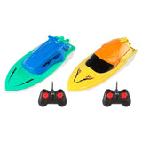 Maxbell Mini Boat Toy with Remote Control Pointed Bow Design for Kids Boys Blue