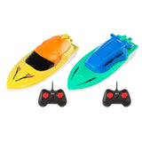Maxbell Mini Boat Toy with Remote Control Pointed Bow Design for Kids Boys Blue