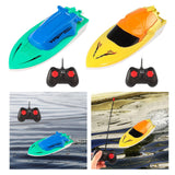 Maxbell Mini Boat Toy with Remote Control Pointed Bow Design for Kids Boys Blue
