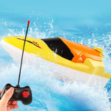 Maxbell Mini Boat Toy with Remote Control Pointed Bow Design for Kids Boys Blue