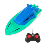 Maxbell Mini Boat Toy with Remote Control Pointed Bow Design for Kids Boys Blue