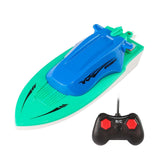 Maxbell Mini Boat Toy with Remote Control Pointed Bow Design for Kids Boys Blue