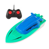 Maxbell Mini Boat Toy with Remote Control Pointed Bow Design for Kids Boys Blue