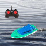 Maxbell Mini Boat Toy with Remote Control Pointed Bow Design for Kids Boys Blue