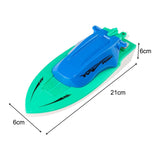Maxbell Mini Boat Toy with Remote Control Pointed Bow Design for Kids Boys Blue
