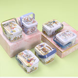 Maxbell Cute Easter Egg Tin Box Tinplate Tins Decorative for Decoration Treats Style B