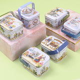 Maxbell Cute Easter Egg Tin Box Tinplate Tins Decorative for Decoration Treats Style B