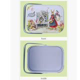 Maxbell Cute Easter Egg Tin Box Tinplate Tins Decorative for Decoration Treats Style B