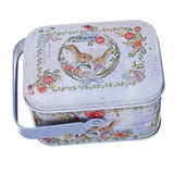 Maxbell Cute Easter Egg Tin Box Tinplate Tins Decorative for Decoration Treats Style B