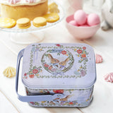 Maxbell Cute Easter Egg Tin Box Tinplate Tins Decorative for Decoration Treats Style B