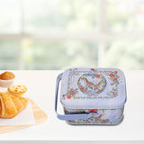 Maxbell Cute Easter Egg Tin Box Tinplate Tins Decorative for Decoration Treats Style B