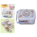 Maxbell Cute Easter Egg Tin Box Tinplate Tins Decorative for Decoration Treats Style B