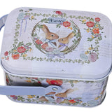 Maxbell Cute Easter Egg Tin Box Tinplate Tins Decorative for Decoration Treats Style B