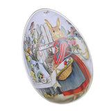 Maxbell Bunny Printing Easter Eggs Shaped Candy Box Delicate Metal Eggshell Colorful Style C