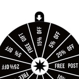 Maxbell Turntable Drinking Wheel Fortune Game Tabletop Game for KTV Party Carnival