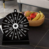 Maxbell Turntable Drinking Wheel Fortune Game Tabletop Game for KTV Party Carnival
