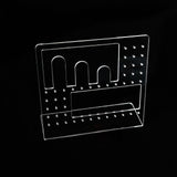 Maxbell Acrylic Earring Holder Stand Organizer Storage for Showroom Rings Necklaces Clear