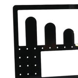 Maxbell Acrylic Earring Holder Stand Organizer Storage for Showroom Rings Necklaces Black