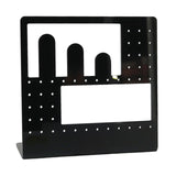 Maxbell Acrylic Earring Holder Stand Organizer Storage for Showroom Rings Necklaces Black