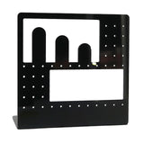 Maxbell Acrylic Earring Holder Stand Organizer Storage for Showroom Rings Necklaces Black