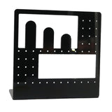 Maxbell Acrylic Earring Holder Stand Organizer Storage for Showroom Rings Necklaces Black
