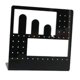 Maxbell Acrylic Earring Holder Stand Organizer Storage for Showroom Rings Necklaces Black