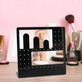 Maxbell Acrylic Earring Holder Stand Organizer Storage for Showroom Rings Necklaces Black