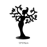 Maxbell Earring Display Stands Storage Hanging Holder for Tabletop Necklace Earrings Black