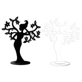 Maxbell Earring Display Stands Storage Hanging Holder for Tabletop Necklace Earrings Black