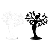 Maxbell Earring Display Stands Storage Hanging Holder for Tabletop Necklace Earrings Black