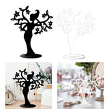 Maxbell Earring Display Stands Storage Hanging Holder for Tabletop Necklace Earrings Black