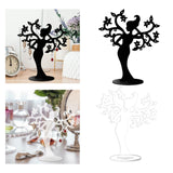 Maxbell Earring Display Stands Storage Hanging Holder for Tabletop Necklace Earrings Black