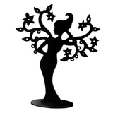 Maxbell Earring Display Stands Storage Hanging Holder for Tabletop Necklace Earrings Black