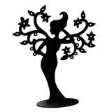 Maxbell Earring Display Stands Storage Hanging Holder for Tabletop Necklace Earrings Black