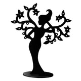 Maxbell Earring Display Stands Storage Hanging Holder for Tabletop Necklace Earrings Black