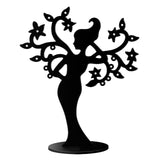 Maxbell Earring Display Stands Storage Hanging Holder for Tabletop Necklace Earrings Black