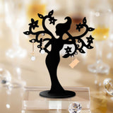 Maxbell Earring Display Stands Storage Hanging Holder for Tabletop Necklace Earrings Black