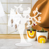 Maxbell Earring Display Stands Storage Hanging Holder for Tabletop Necklace Earrings Clear