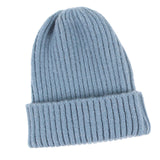 Maxbell Knitted Winter Hat Outdoor Ski Hat for Casual and Formal Adults Unisex Blue