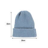 Maxbell Knitted Winter Hat Outdoor Ski Hat for Casual and Formal Adults Unisex Blue