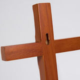 Maxbell Vintage Wooden Crosses Figurine Religious for Cabinet Wedding Ornament