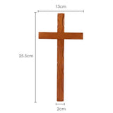 Maxbell Vintage Wooden Crosses Figurine Religious for Cabinet Wedding Ornament