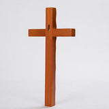 Maxbell Vintage Wooden Crosses Figurine Religious for Cabinet Wedding Ornament