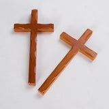 Maxbell Vintage Wooden Crosses Figurine Religious for Cabinet Wedding Ornament