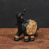Maxbell Elephant Figurines Sculpture Artwork for Housewarming Accents Bookshelf