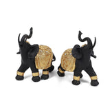 Maxbell Elephant Figurines Sculpture Artwork for Housewarming Accents Bookshelf