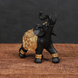 Maxbell Elephant Figurines Sculpture Artwork for Housewarming Accents Bookshelf