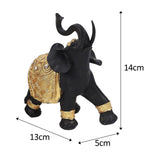 Maxbell Elephant Figurines Sculpture Artwork for Housewarming Accents Bookshelf