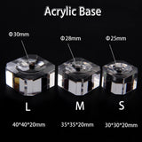 Maxbell Display Stand Base Holder Desktop Display Holder for Home Holiday Gifts 25mmx25mmx15mm